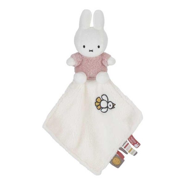 Nijntje Miffy Fluffy Cuddle Cloth Pink - Πανάκι Συντροφιάς 30cm