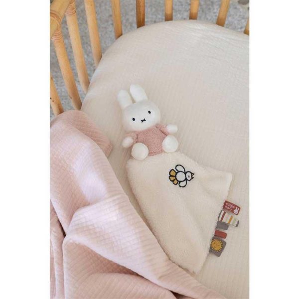 Nijntje Miffy Fluffy Cuddle Cloth Pink - Πανάκι Συντροφιάς 30cm