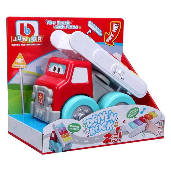 Bburago Junior Drive 'n Rock 2in1: Φορτηγό με Αποσπώμενη Πιανάκι