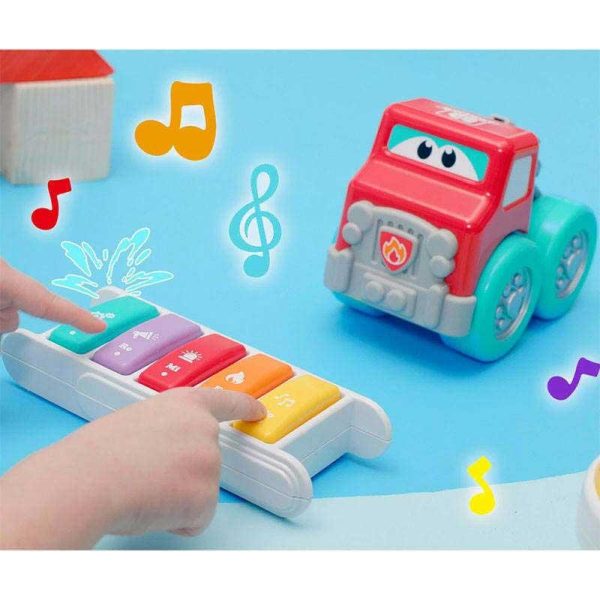 Bburago Junior Drive 'n Rock 2in1: Φορτηγό με Αποσπώμενη Πιανάκι
