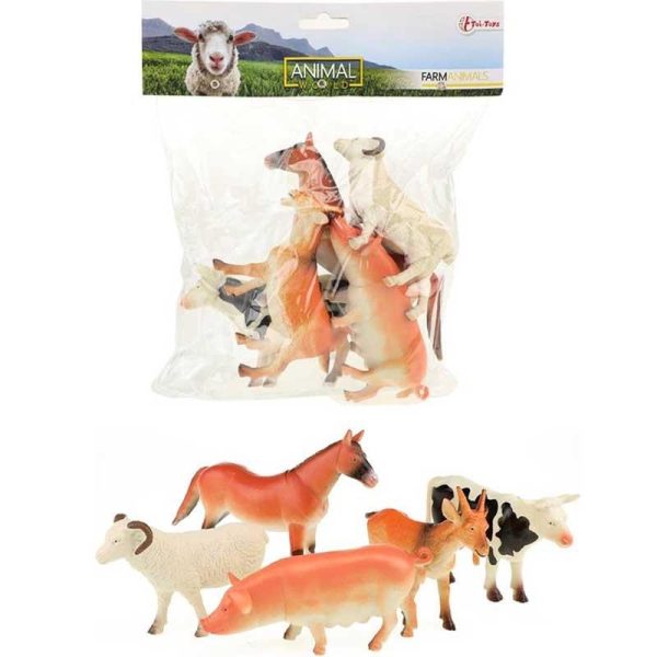 Toi-Toys Nature World Farm Animals - Ζώα της Φάρμας 5τμχ 13-15cm