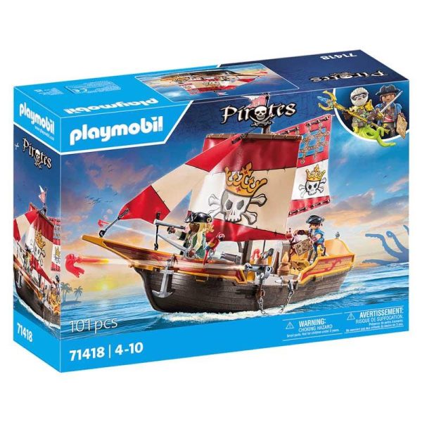 Playmobil Pirates 71418: Πειρατική Γαλέρα Ο Βασιλιάς Των Πειρατών