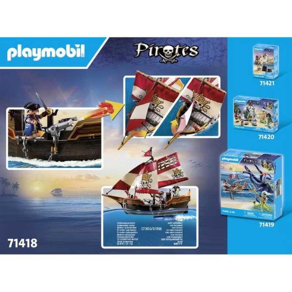 Playmobil Pirates 71418: Πειρατική Γαλέρα Ο Βασιλιάς Των Πειρατών