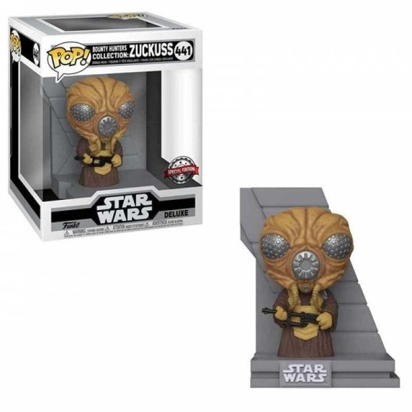 Funko POP! Deluxe : Star Wars 441 - Zuckuss (Metallic) Bobble-Head Special Edition (Exclusive)