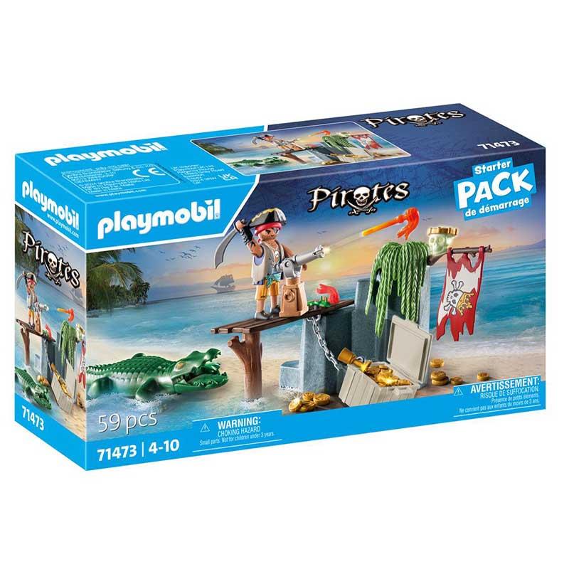 Playmobil Pirates 71473 Starter Pack: Πειρατής Με Αλιγάτορα