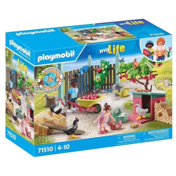 Playmobil My Life 71510: Κήπος Εξοχικού Σπιτιού με Κοτέτσι