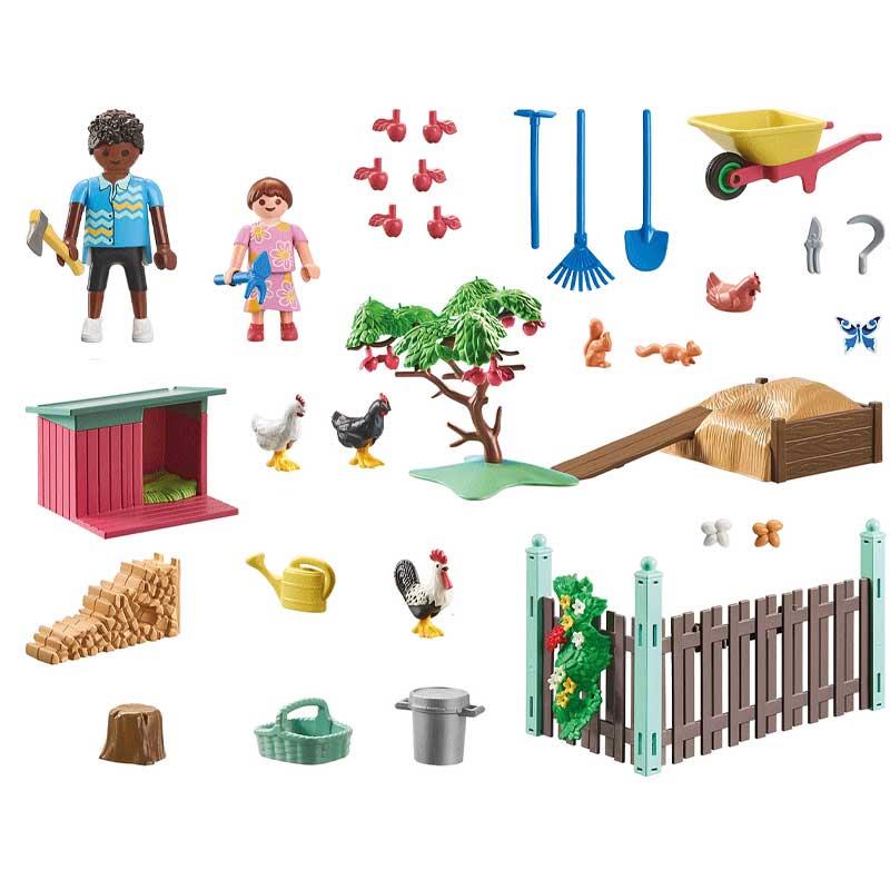 Playmobil My Life 71510: Κήπος Εξοχικού Σπιτιού με Κοτέτσι