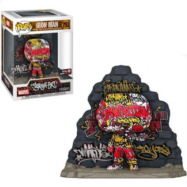 Funko Pop! Deluxe : Marvel Street Art 753 - Iron Man Bobble-Head Special Edition (Exclusive)