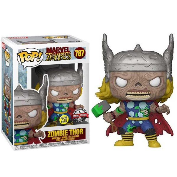 Funko Pop! Marvel Zombies 787 - Zombie Thor Bobble-Head & Glows in the Dark Special Edition (Exclusive)