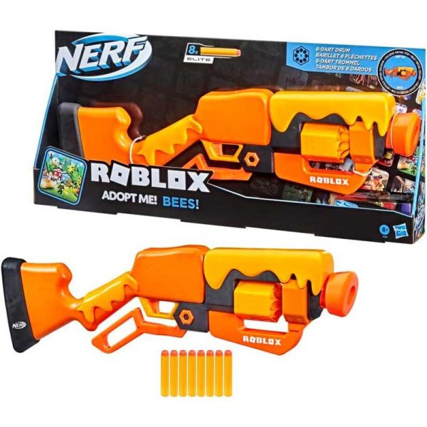 Nerf Όπλο Εκτοξευτής 64cm Roblox Adopt Me Bees Elite 2.0