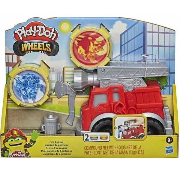 Play-Doh Wheels Fire Engine: Πυροσβεστικό Όχημα - Παιχνίδι με Πλαστελίνη