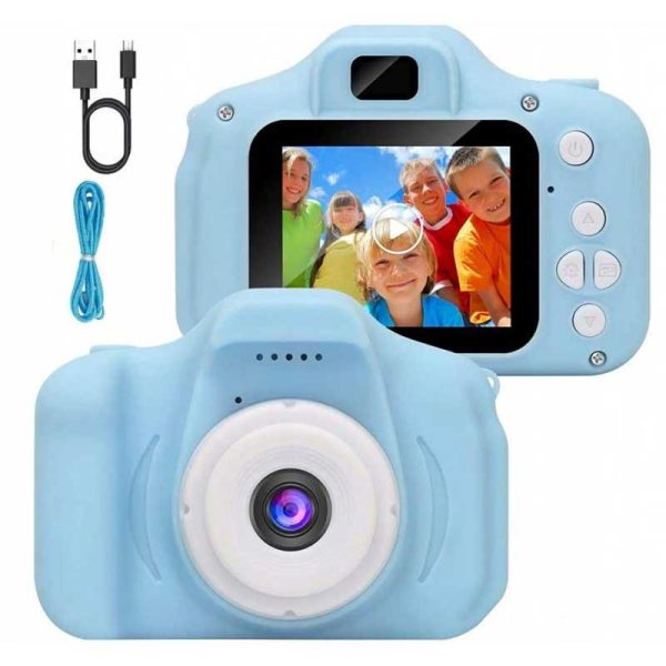 Kids Mini Camera Compact Φωτογραφική Μηχανή HD 1080 με Οθόνη 2 - Μπλε