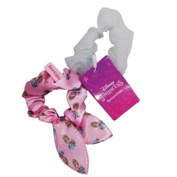 Disney Cinderella Pink And Blue Scrunchies - Σετ με Υφασμάτινα Λαστιχάκια για τα Μαλλιά 2τμχ