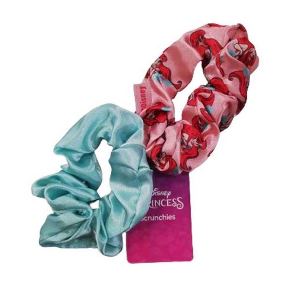 Disney Ariel Pink And Blue Scrunchies - Σετ με Υφασμάτινα Λαστιχάκια για τα Μαλλιά 2τμχ