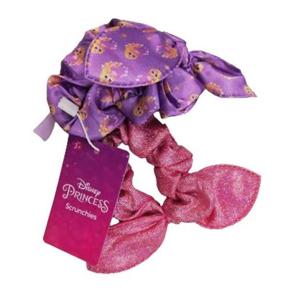 Disney Rapunzel Purple And Pink Scrunchies - Σετ με Υφασμάτινα Λαστιχάκια για τα Μαλλιά 2τμχ