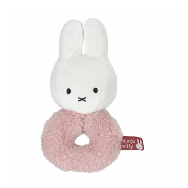 Miffy Fluffy Rattle Pink - Λούτρινη Κουδουνίστρα Miffy Ροζ