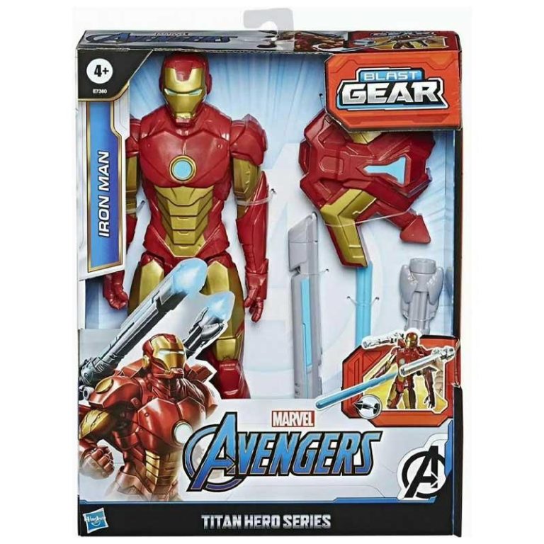Marvel Titan Hero Series Blast Gear - Φιγούρα Iron Man 30cm με Εξοπλισμό