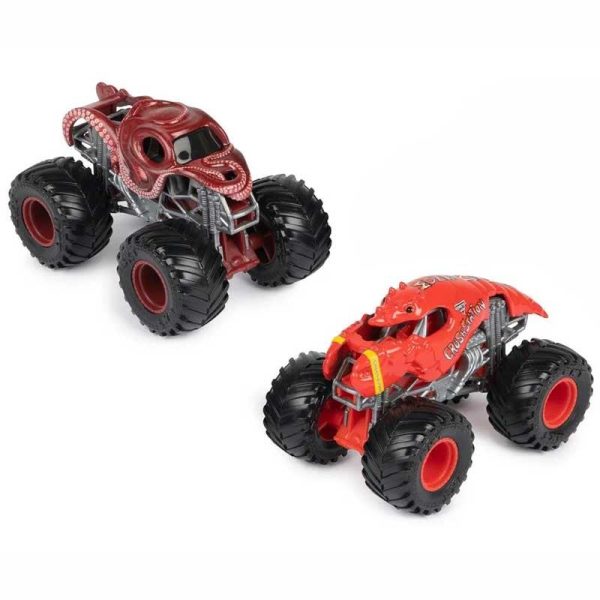 Monster Jam 2-pack Octon8er vs Crushstation - Σετ με 2 Οχήματα 1:64