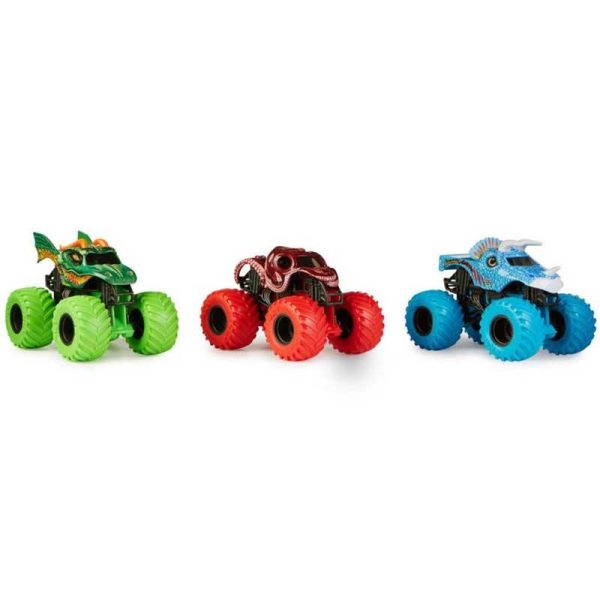 Monster Jam Charged Beasts 3-pack 1:64 - Σετ με 3 Οχήματα