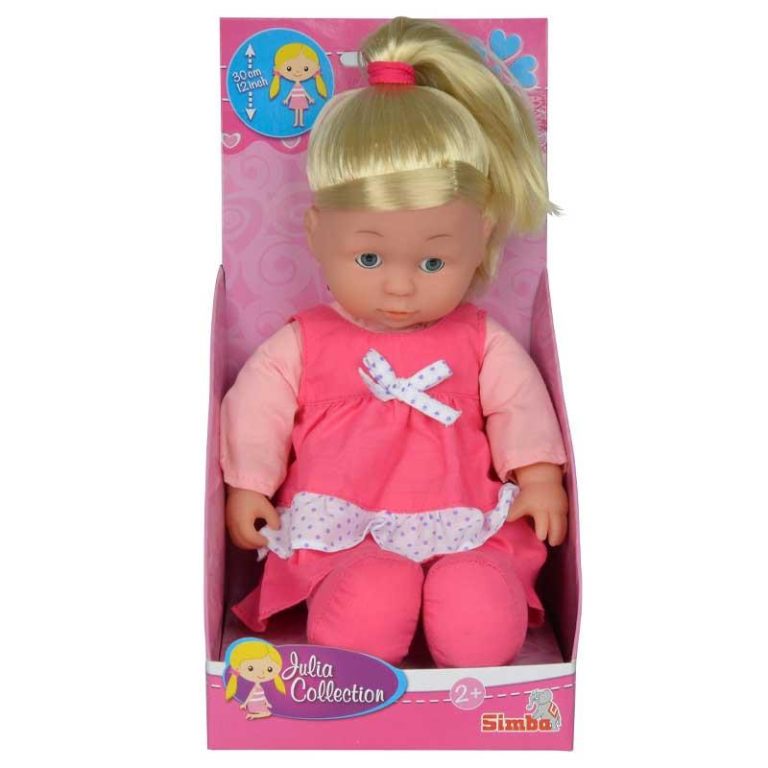 Simba My Lovelies Doll - Κούκλα Πάνινη με Ροζ Φόρεμα 30cm