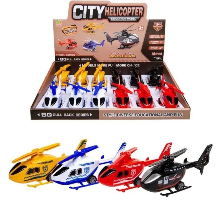 Mega Creative City Ηelicopter - Πλαστικό Ελικόπτερο 15x6x4,5cm (1τμχ)