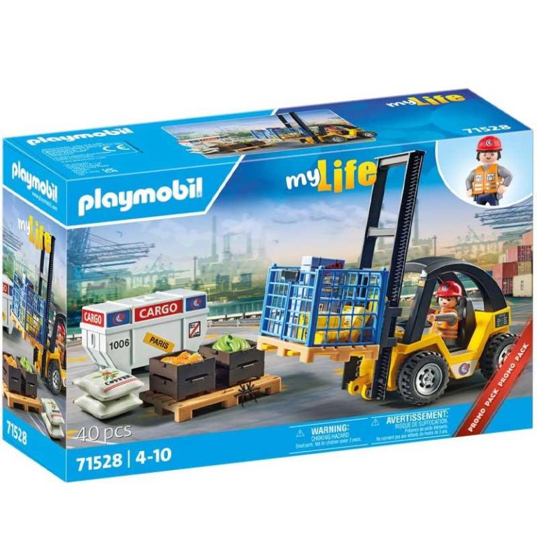 Playmobil My Life 71528 : Περονοφόρο Ανυψωτικό Όχημα με Φορτία