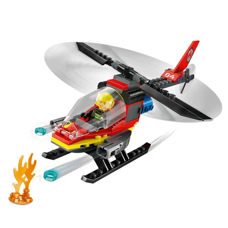 Lego City 60411 : Fire Rescue Helicopter Building Set