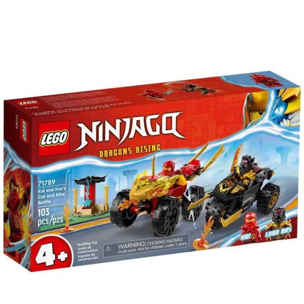 Lego Ninjago 71789 : Dragons Rising - Kai & Ras's Car & Bike Battle