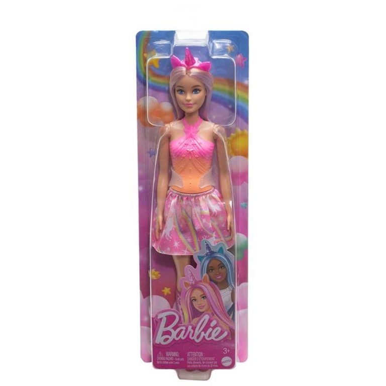 Barbie A Touch of Magic Unicorn Pink - Κούκλα Πριγκίπισσα Μονόκερος