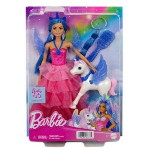 Barbie 65 Inspiring Stories: A Touch of Magic Unicorn - Κούκλα Πριγκίπισσα Ζαφειριού Μονόκερος