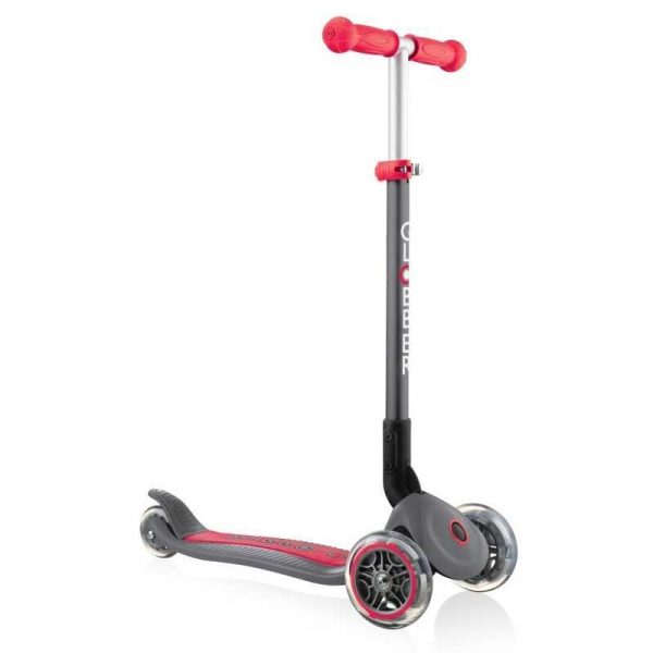 Globber Scooter Primo Foldable Grey Red – Πατίνι Τρίτροχο Αναδιπλούμενο (για +3 ετών)