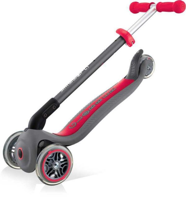 Globber Scooter Primo Foldable Grey Red – Πατίνι Τρίτροχο Αναδιπλούμενο (για +3 ετών)