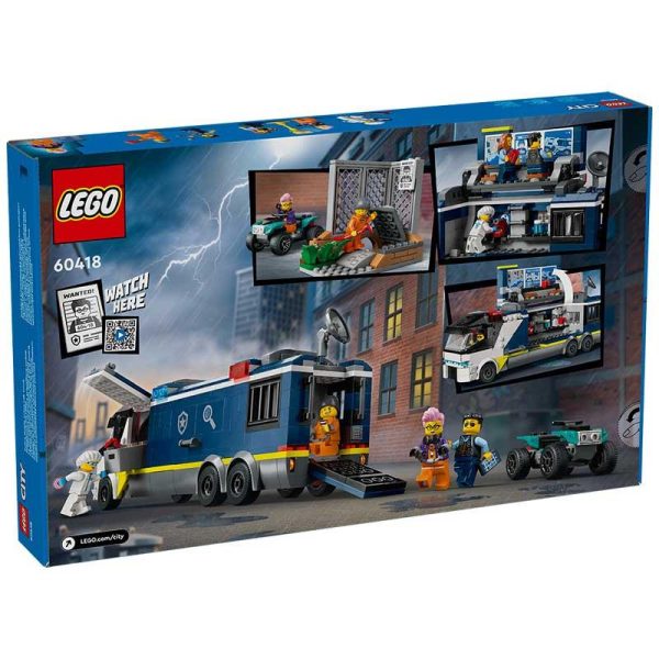 Lego City 60418: Police Mobile Crime Lab Truck - Αστυνομικό Φορτηγό Με Κινητό Εγκληματολογικό Εργαστήριο