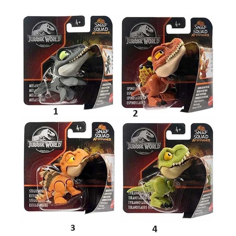 Jurassic World Snap Squad Attitudes - Φιγούρα Δεινόσαυρος 8cm