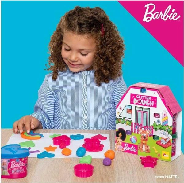 Barbie Glitter Dough– Σετ Παιχνίδι Πλαστελίνης