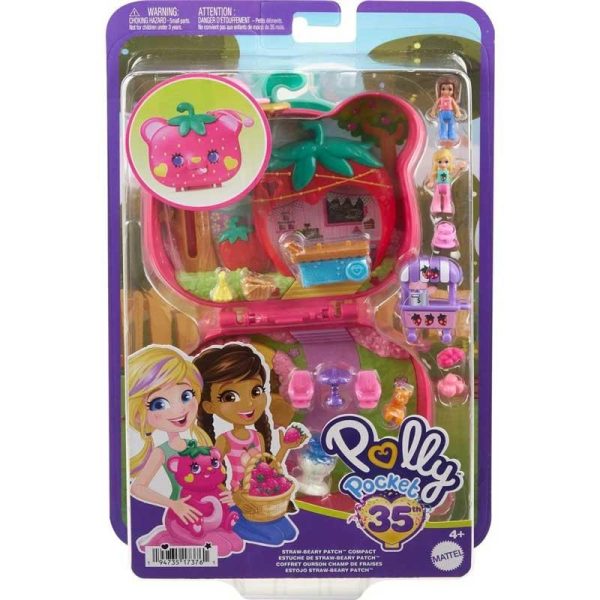 Polly Pocket Straw-Beary Patch Compact