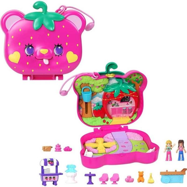 Polly Pocket Straw-Beary Patch Compact