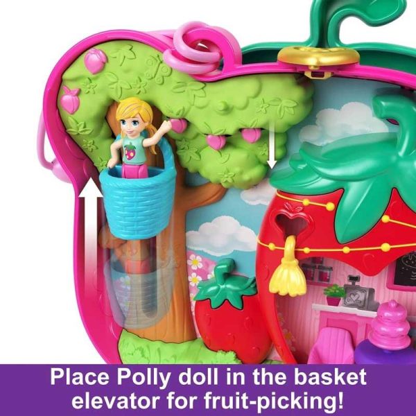 Polly Pocket Straw-Beary Patch Compact