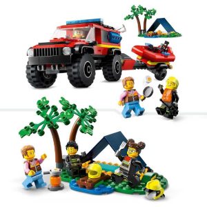 Lego City 60412: 4x4 Fire Truck With Rescue Boat