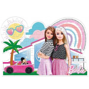 Clementoni Shaped Puzzle Supercolor Barbie - Παζλ με 104 κομμάτια