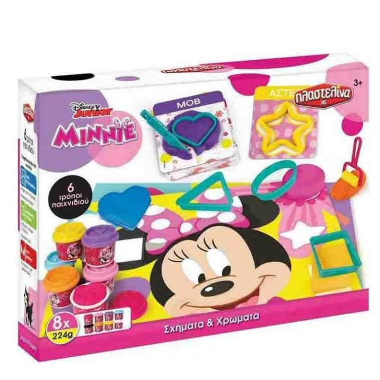 AS Disney Junior Minnie Mouse Παιχνίδι Πλαστελίνης με 8 Βαζάκια & Εργαλεία
