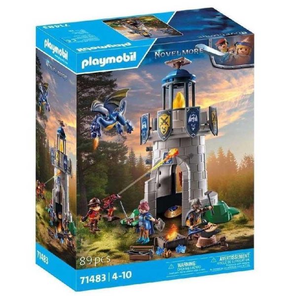 Playmobil Novelmore 71483 : Πύργος Ιπποτών με Δράκο και Σιδηρουργό