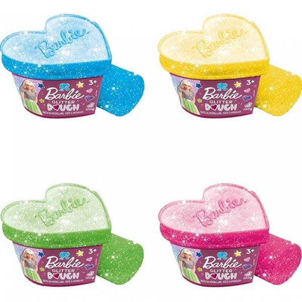Lisciani Barbie Glitter Dough– Σετ Παιχνίδι Πλαστελίνης