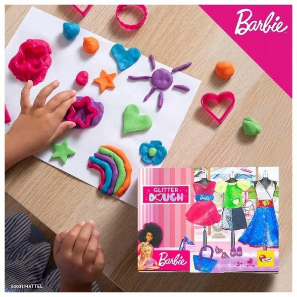 Lisciani Barbie Glitter Dough– Σετ Παιχνίδι Πλαστελίνης