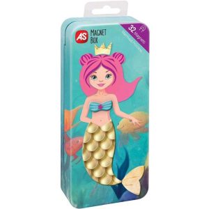 AS Magnet Box Mermaid Princess Dress Up - Μαγνητικό Παιχνίδι με 32 Μαγνήτες