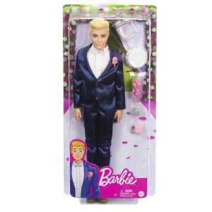 Barbie Fairytale Ken Groom - Πρίγκιπας Γαμπρός Που Φοράει Κοστούμι #GTF36