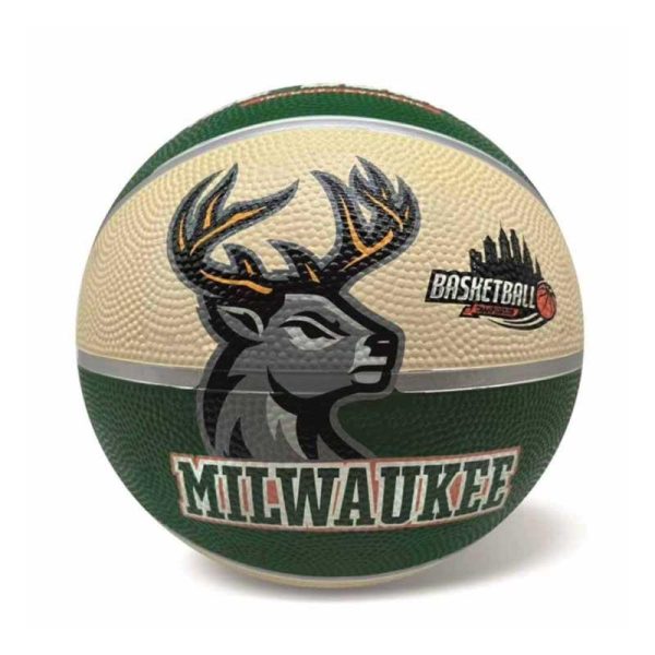 STAR Μπάλα Μπάσκετ Milwaukee White Green Size 7