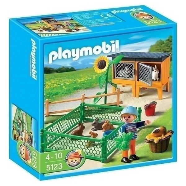 Playmobil Country 5123: Κουνελόσπιτο με Φράχτη
