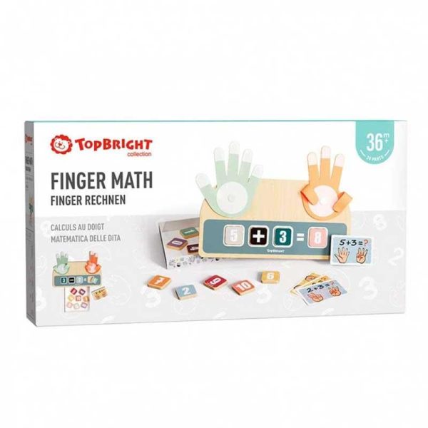 Top Bright Finger Math - Εκπαιδευτικό Ξύλινο Παιχνίδι Εκμάθησης Μαθηματικών