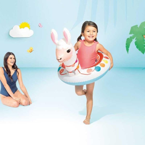 Intex Παιδικό Σωσίβιο Κουλούρα 'Ζωάκι Λάμα' Λευκό 86x58cm